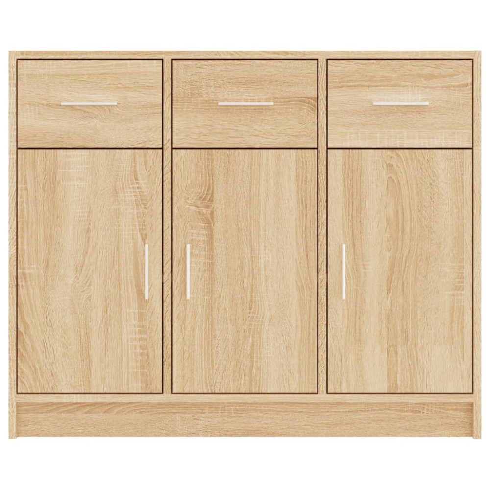 Produktbild för Skänk sonoma-ek 91x28x75 cm konstruerat trä