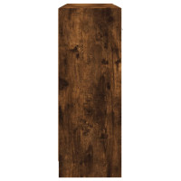 Produktbild för Skänk rökfärgad ek 91x28x75 cm konstruerat trä