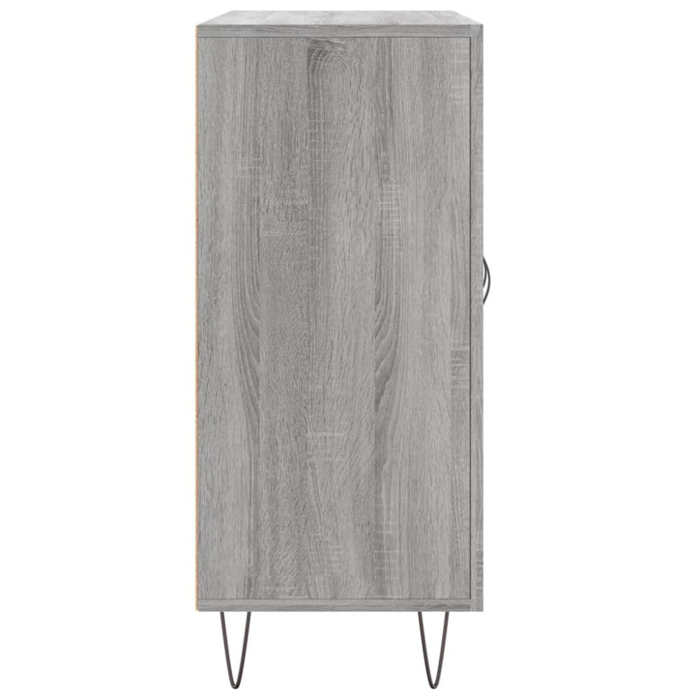 Produktbild för Skänk grå sonoma 90x34x80 cm konstruerat trä