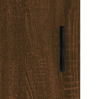 Miniatyr av produktbild för Skänk brun ek 90x34x80 cm konstruerat trä