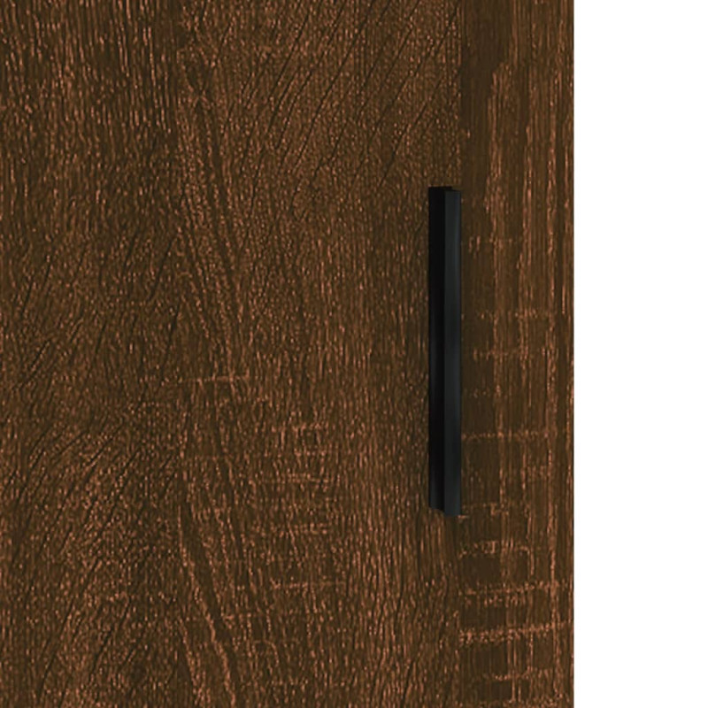 Produktbild för Skänk brun ek 90x34x80 cm konstruerat trä
