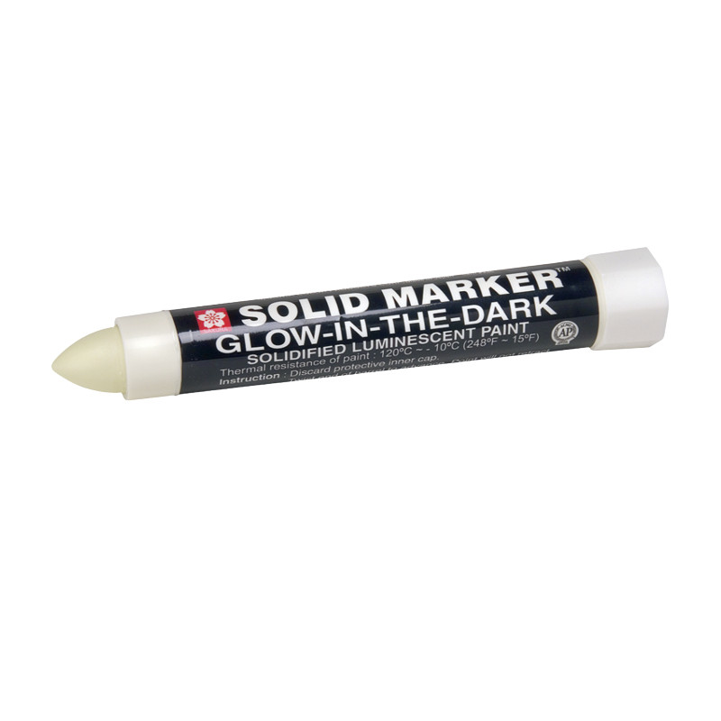 Produktbild för Sakura Solid Marker Glow-in-the-Dark märkpennor 1 styck Rundad spets Vit