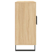 Produktbild för Skänk sonoma-ek 90x34x80 cm konstruerat trä