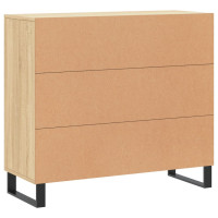 Produktbild för Skänk sonoma-ek 90x34x80 cm konstruerat trä