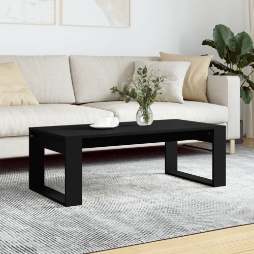 vidaXL Soffbord svart 102x50x35 cm konstruerat trä