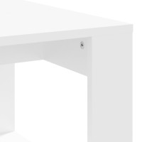 Produktbild för Soffbord vit 102x50x35 cm konstruerat trä