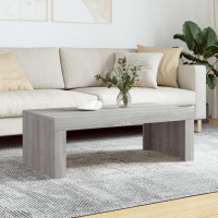 Produktbild för Soffbord grå sonoma 102x50x36 cm konstruerat trä