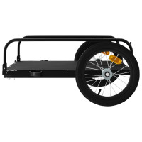 Produktbild för Cykelvagn svart 126x63x34 cm järn