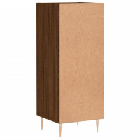 Miniatyr av produktbild för Skänk brun ek 34,5x34x90 cm konstruerat trä