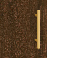 Miniatyr av produktbild för Skänk brun ek 34,5x34x90 cm konstruerat trä