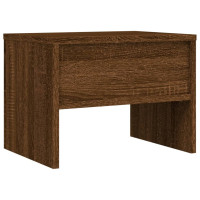Miniatyr av produktbild för Sängbord rökfärgad Brun ek 40x30x30 cm konstruerat trä