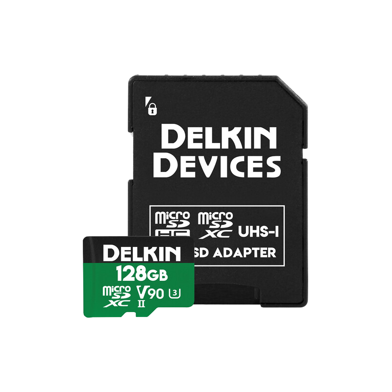 Produktbild för Delkin microSD Power 2000x UHS-II (V90) R300/W250 128GB