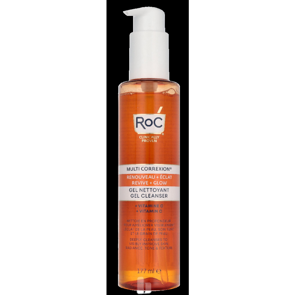 Produktbild för RoC Multi Correxion Revive & Glow Vitamin C Gel Cleanser 177 ml Dam