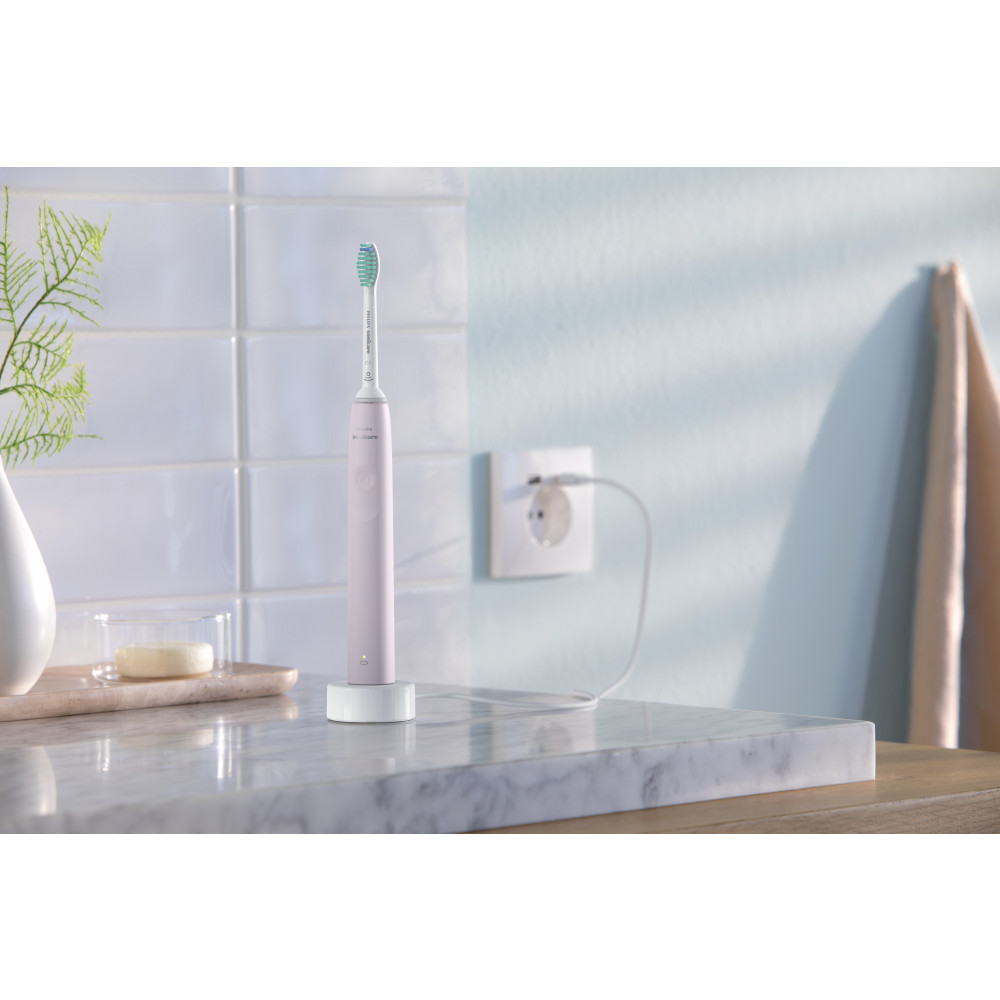 Produktbild för Philips 3100 series HX3675/15 2x Sonisk eltandborste - Svart/Rosa