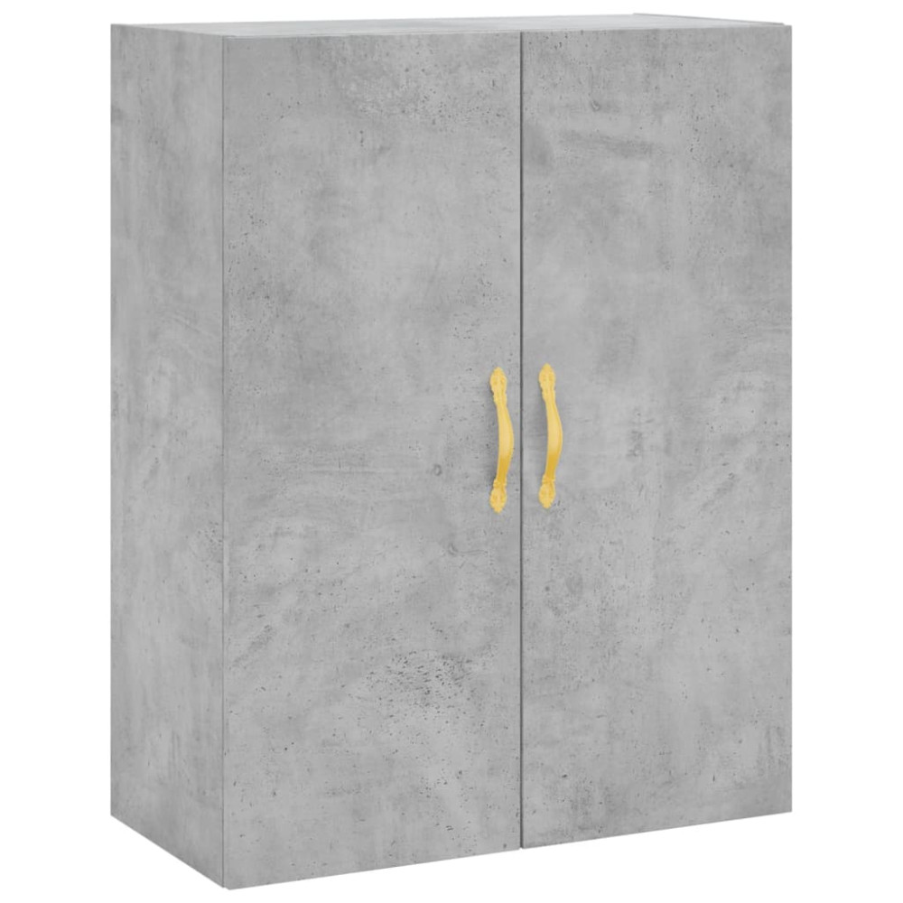 Produktbild för Väggskåp 2 st betonggrå 69,5x34x90 cm