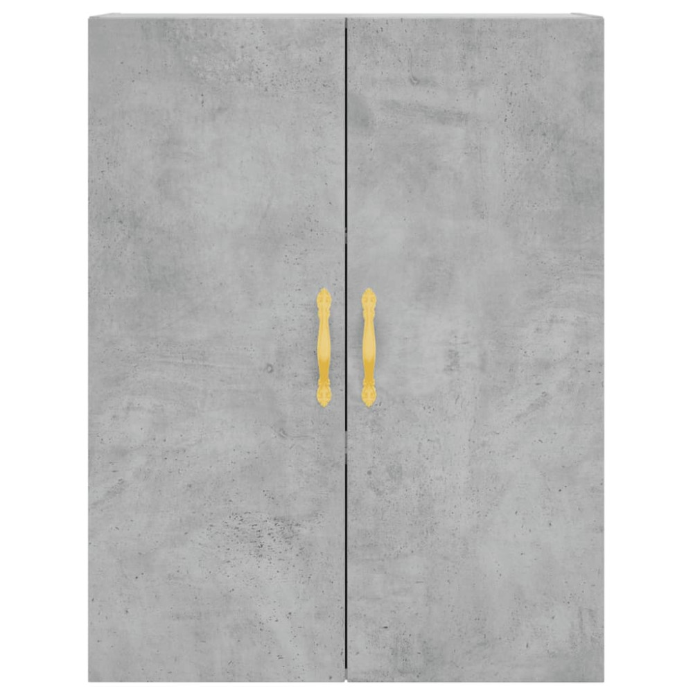 Produktbild för Väggskåp 2 st betonggrå 69,5x34x90 cm