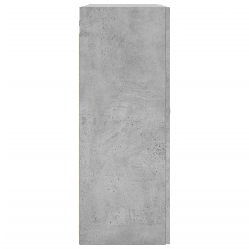 Produktbild för Väggskåp 2 st betonggrå 69,5x34x90 cm