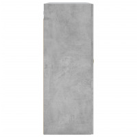 Produktbild för Väggskåp 2 st betonggrå 69,5x34x90 cm