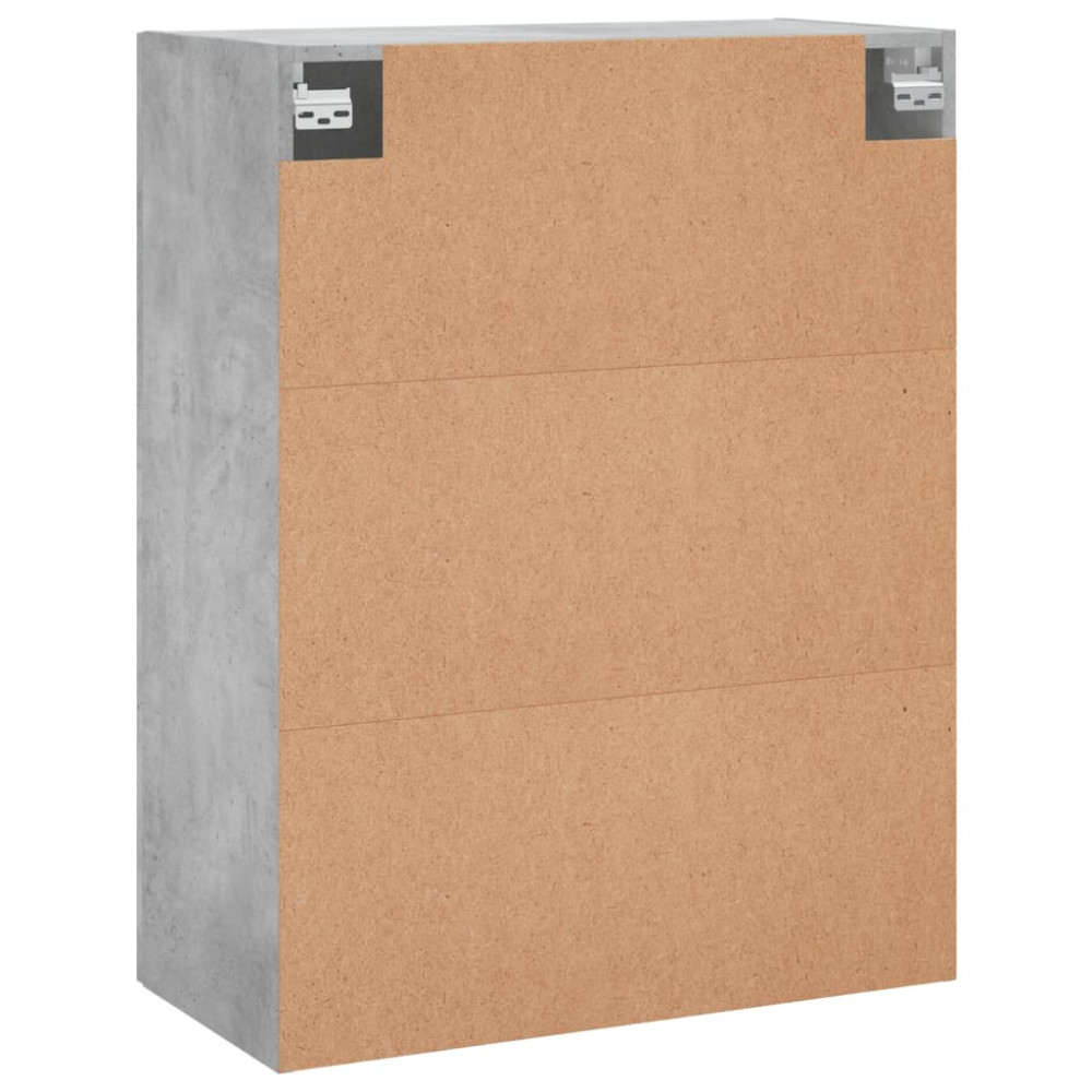 Produktbild för Väggskåp 2 st betonggrå 69,5x34x90 cm