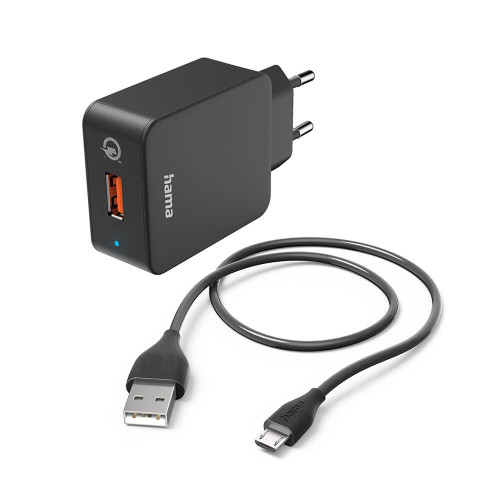 Hama Charger Micro-USB 220V Black 1.5m