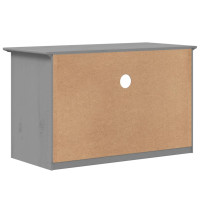 Miniatyr av produktbild för TV-bänk med 2 lådor BODO grå 91x43x56 cm massiv furu