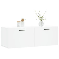 Produktbild för Väggskåp vit 100x36,5x35 cm konstruerat trä