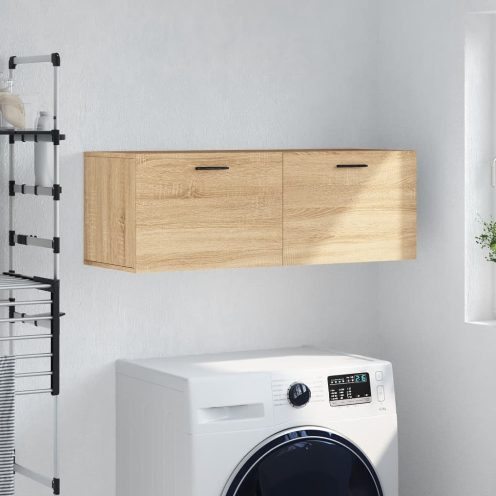 Produktbild för Väggskåp sonoma-ek 100x36,5x35 cm konstruerat trä