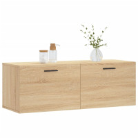 Produktbild för Väggskåp sonoma-ek 100x36,5x35 cm konstruerat trä