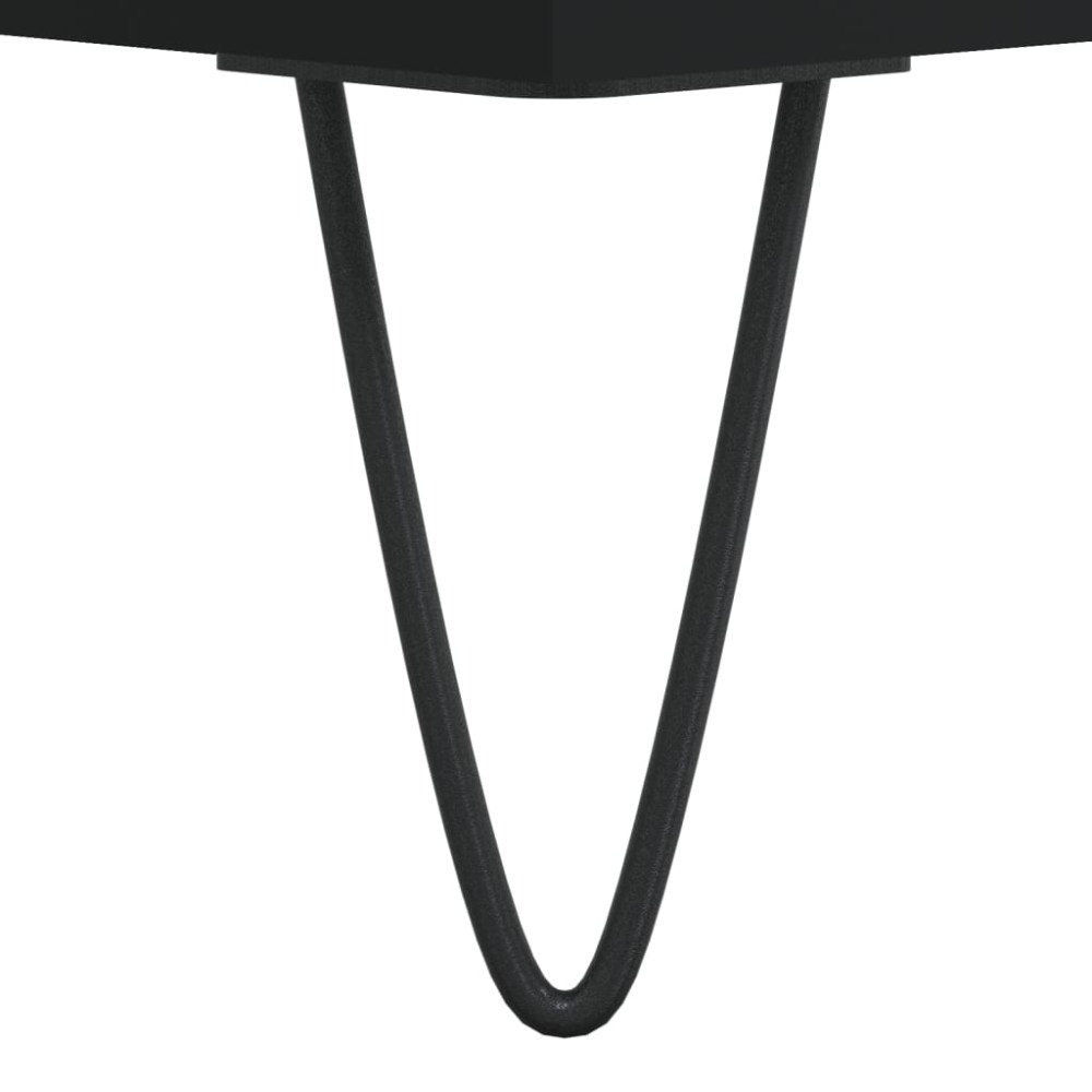 Produktbild för Byråer 2 st svart 40x35x70 cm konstruerat trä