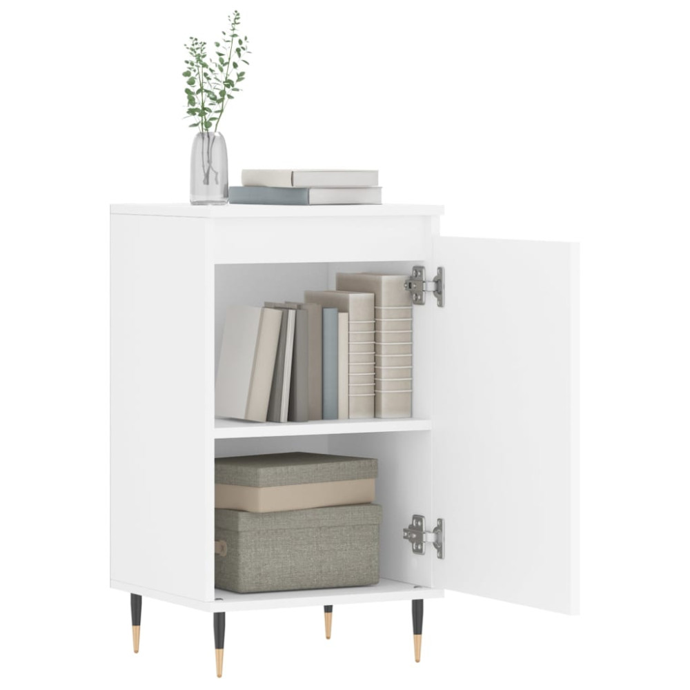 Produktbild för Byråer 2 st vit 40x35x70 cm konstruerat trä