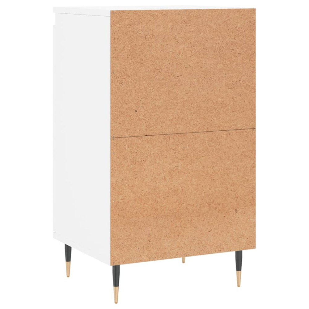 Produktbild för Byråer 2 st vit 40x35x70 cm konstruerat trä