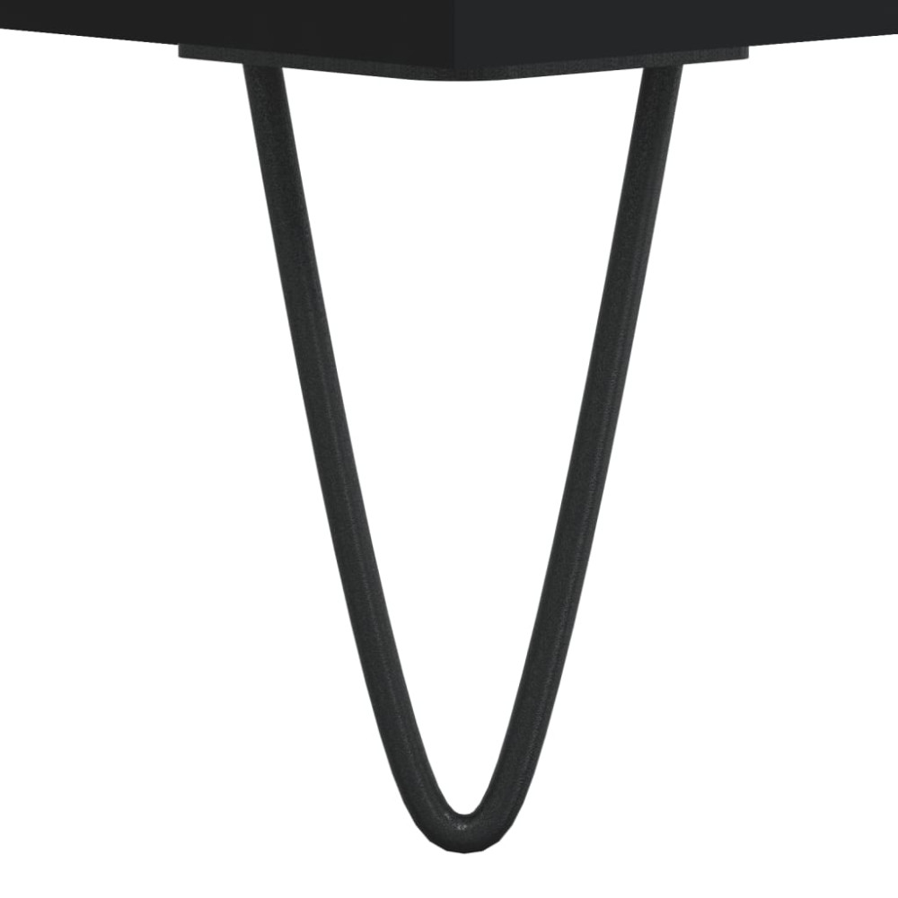 Produktbild för Byråer 2 st svart 40x35x70 cm konstruerat trä