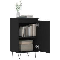 Produktbild för Byråer 2 st svart 40x35x70 cm konstruerat trä