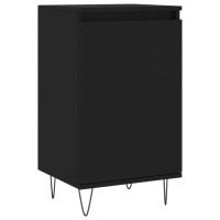 Produktbild för Byråer 2 st svart 40x35x70 cm konstruerat trä