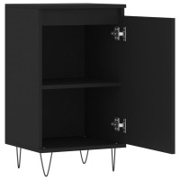 Produktbild för Byråer 2 st svart 40x35x70 cm konstruerat trä