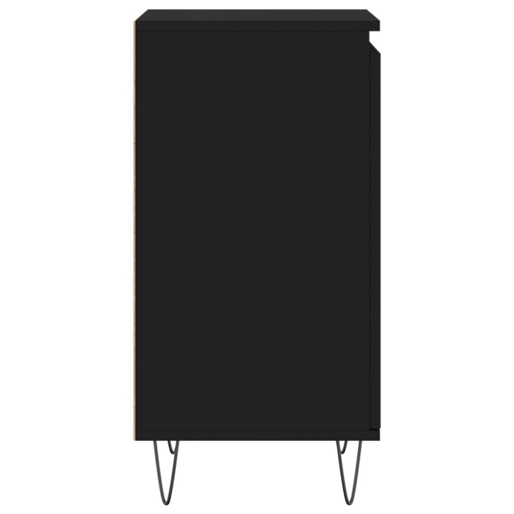 Produktbild för Byråer 2 st svart 40x35x70 cm konstruerat trä