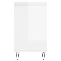 Produktbild för Byråer 2 st vit högglans 40x35x70 cm konstruerat trä