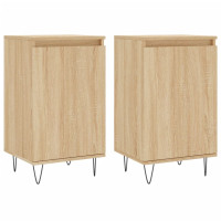 Produktbild för Byråer 2 st sonoma-ek 40x35x70 cm konstruerat trä