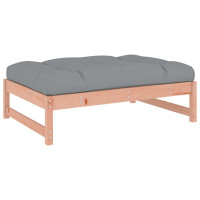 Produktbild för Fotpall för trädgården 120x80 cm massivt douglasträ
