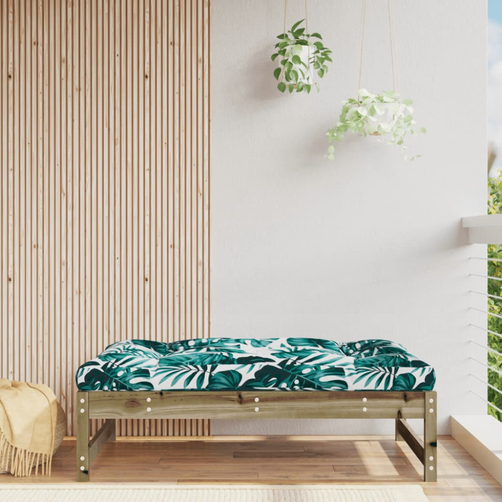 Produktbild för Fotpall för trädgården 120x80 cm massiv furu