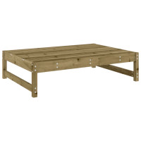 Produktbild för Fotpall för trädgården 120x80 cm massiv furu
