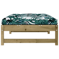 Produktbild för Fotpall för trädgården 120x80 cm massiv furu