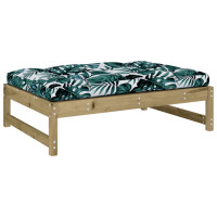Produktbild för Fotpall för trädgården 120x80 cm massiv furu