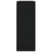 Produktbild för Väggskåp svart 69,5x34x90 cm