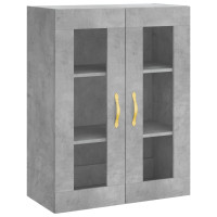Produktbild för Väggskåp betonggrå 69,5x34x90 cm