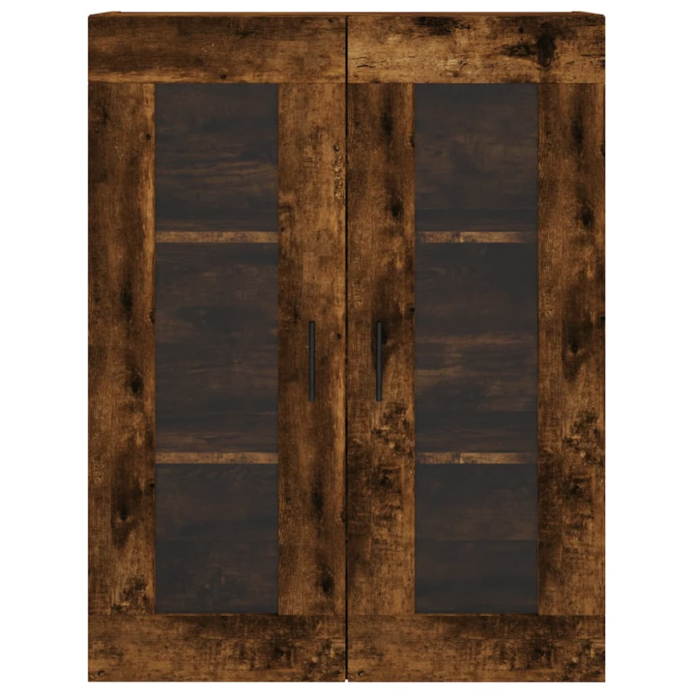 Produktbild för Väggskåp rökfärgad ek 69,5x34x90 cm