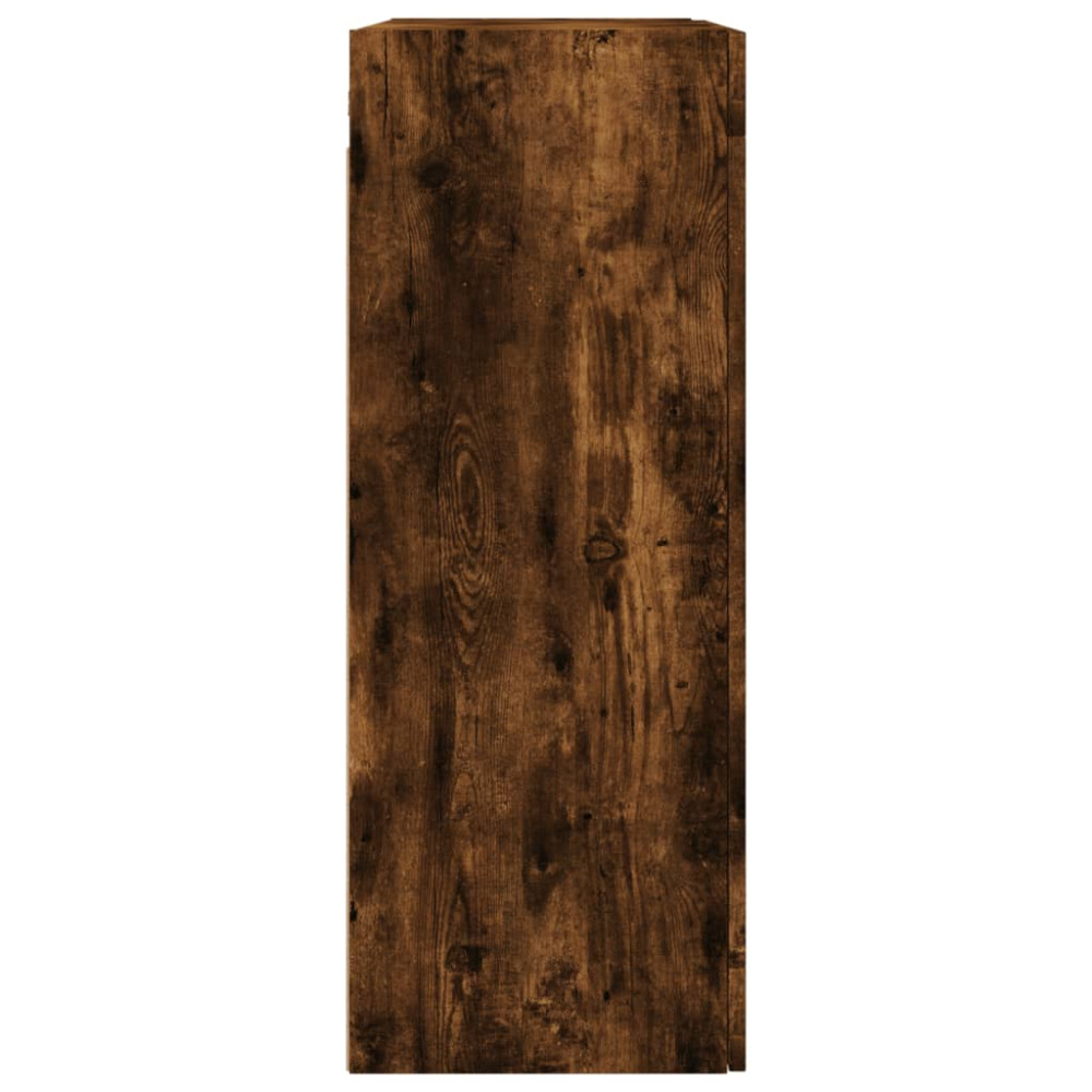 Produktbild för Väggskåp rökfärgad ek 69,5x34x90 cm