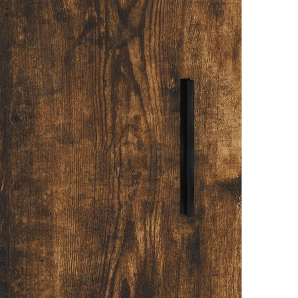 Produktbild för Väggskåp rökfärgad ek 69,5x34x90 cm