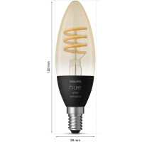 Produktbild för Hue White Ambiance Filament E14 Kron 350 lm 1-pack