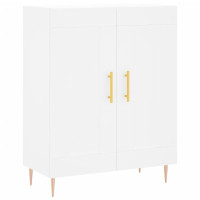 Produktbild för Skåp vit 69,5x34x90 cm konstruerat trä